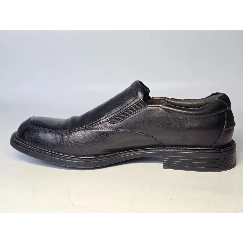 Nunn Bush‎ Men's Dress Shoes Size 13 Black Leather Slip On Comfort Gel Loafers